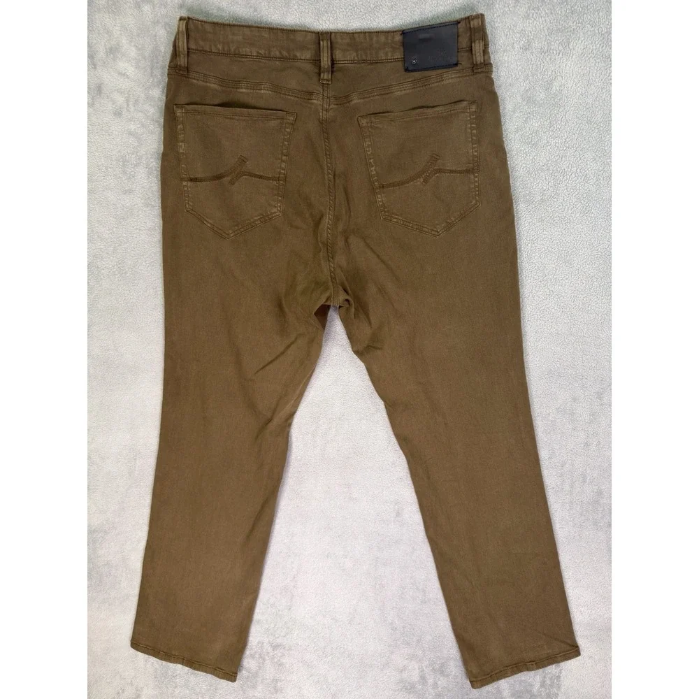 34 Heritage Charisma Pants Mens 36x30 Brown Comfort Rise Classic Fit Stretch
